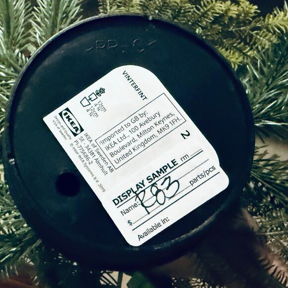 IKEA VINTERFINT Red & White Floral Potted Plant 14 1/2" (Display Sample) - Picture 4 of 4